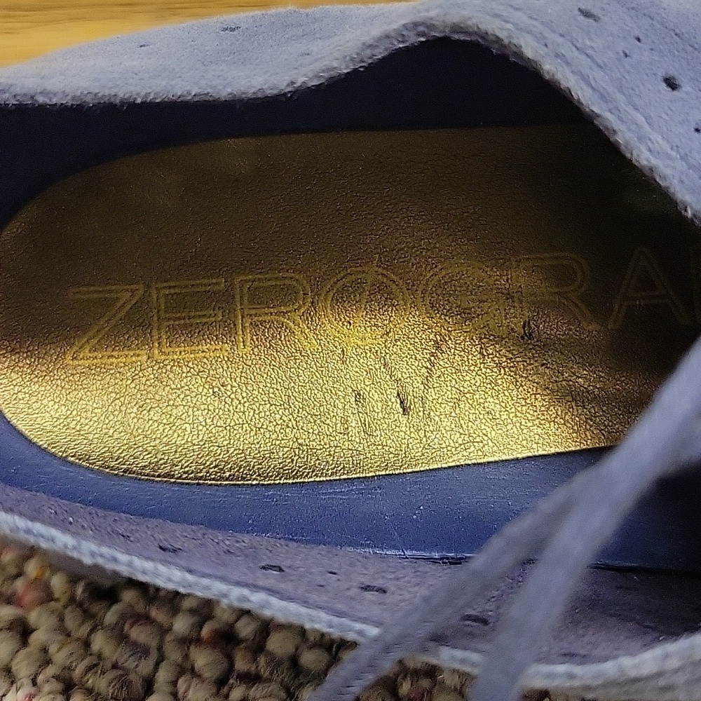 Cole Haan Gray Suede Wingtip Sneakers New/Like New - Picture 8 of 9